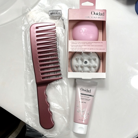 Ouidad Hair Ouidad Bundle Double Prong Detangler Curl Scalp Brush